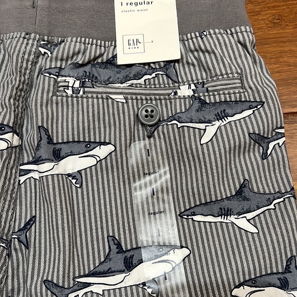 GAP kids elastic waist pull on shark shorts size large (10) NWT - Picture 6 of 6